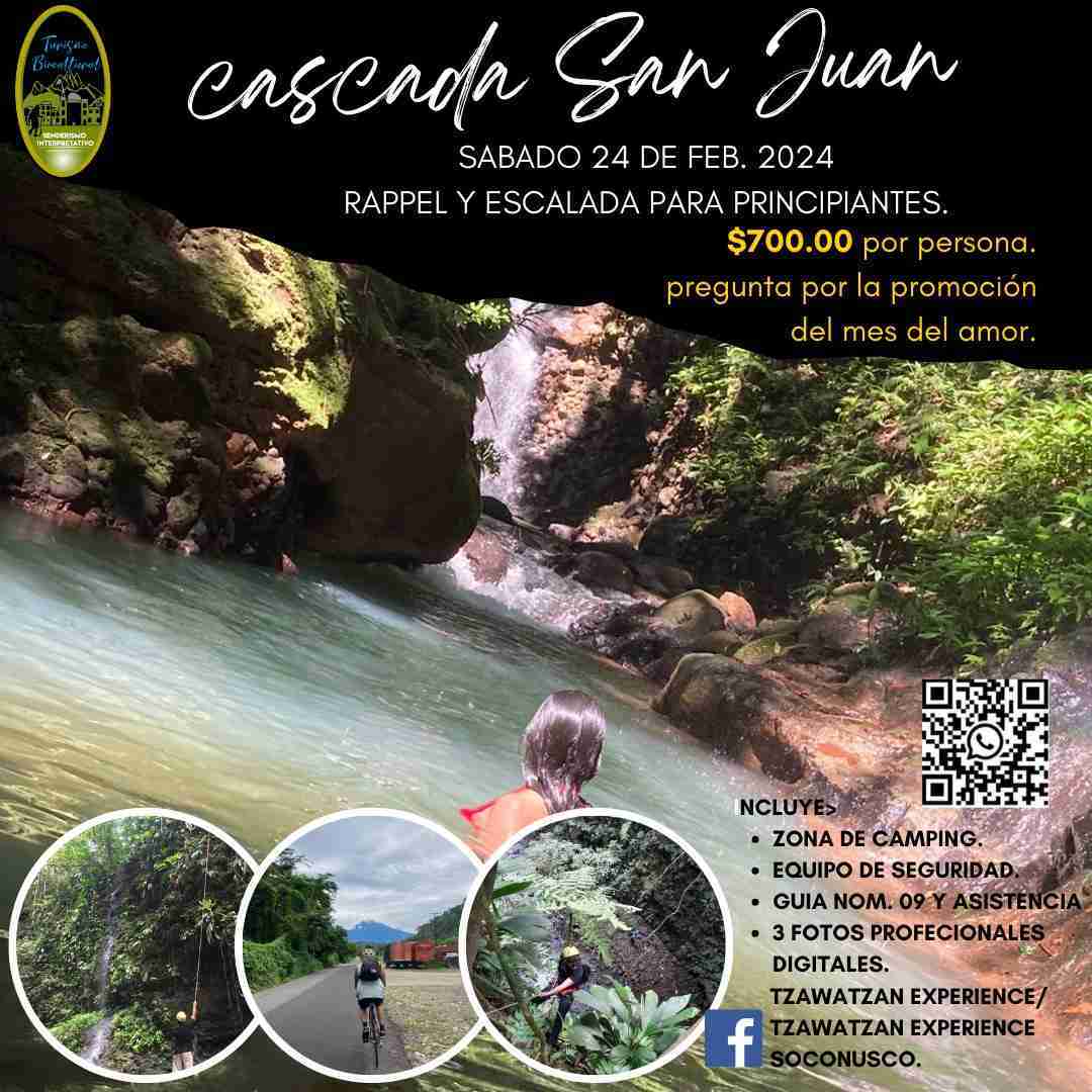 Rappel y escalada para principiantes: Cascada San Juan