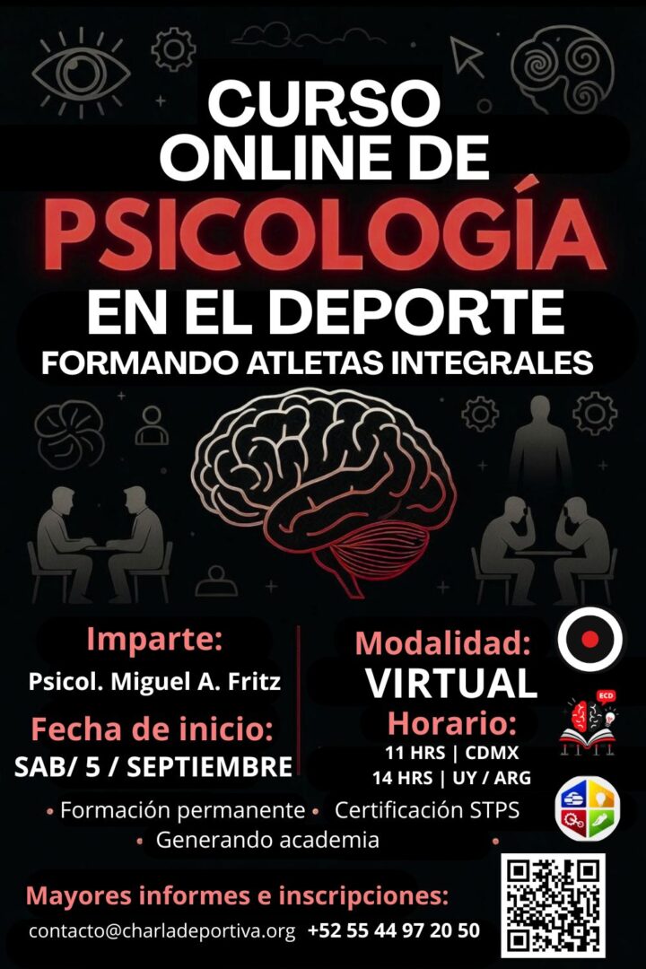 Curso online de Psicología en el deporte: "Formando Atletas Integrales"
